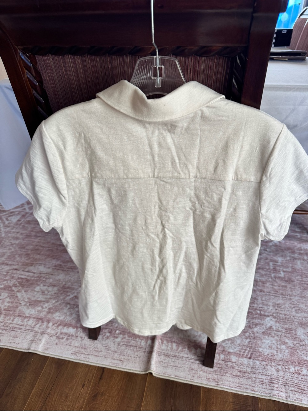 Bailey 44 Short-Sleeve Button-Down Shirt in Cream - Picture 4 of 8